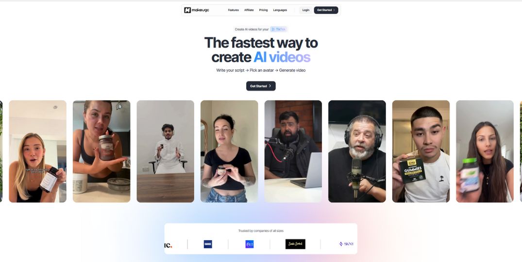 MakeUGC - Fast, Affordable AI Video Creation for Brands and Creators