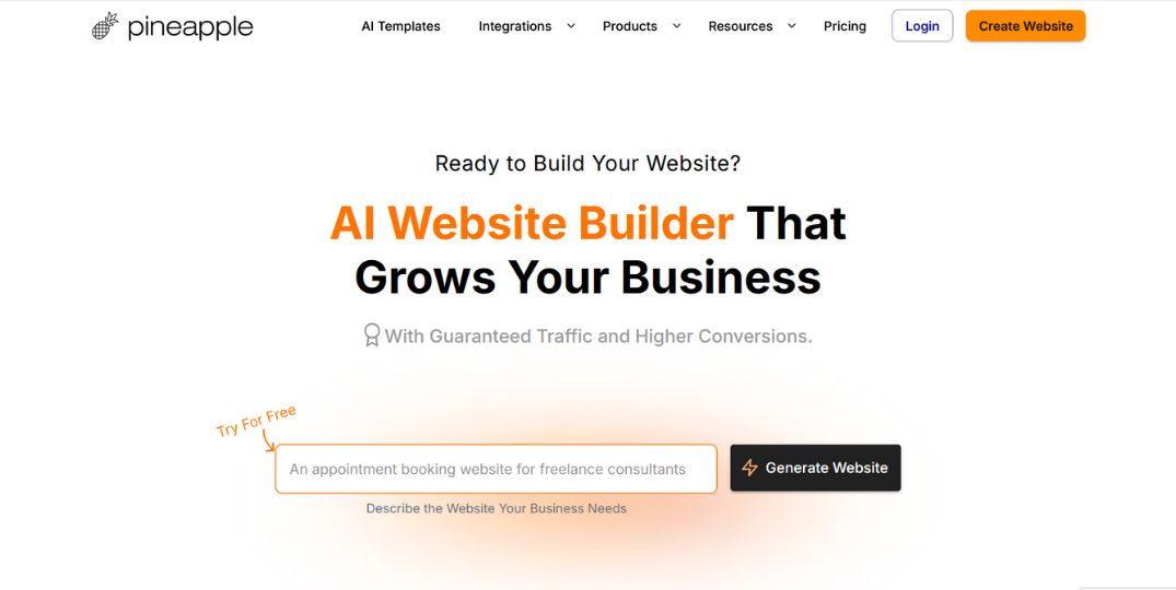 Pineapple Builder: The AI-Powered Website Builder for Effortless Design